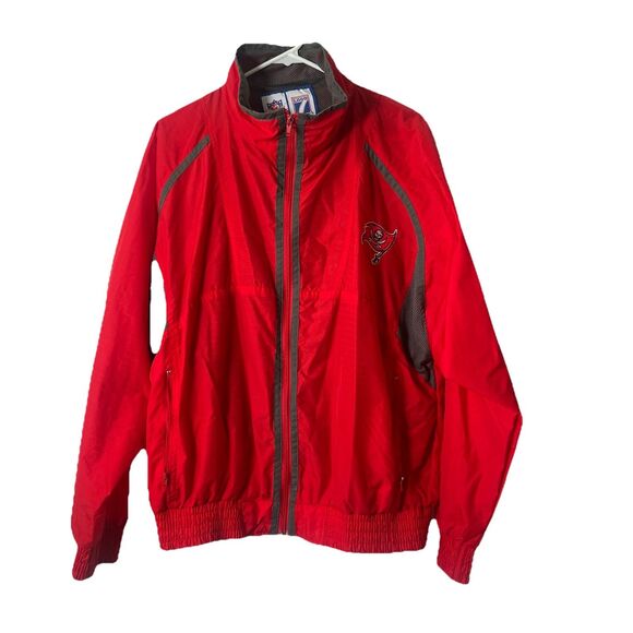 Tampa Bay Buccaneers Football Windbreaker Jacket Logo 7 Game Day NFL Women's M - Picture 1 of 10